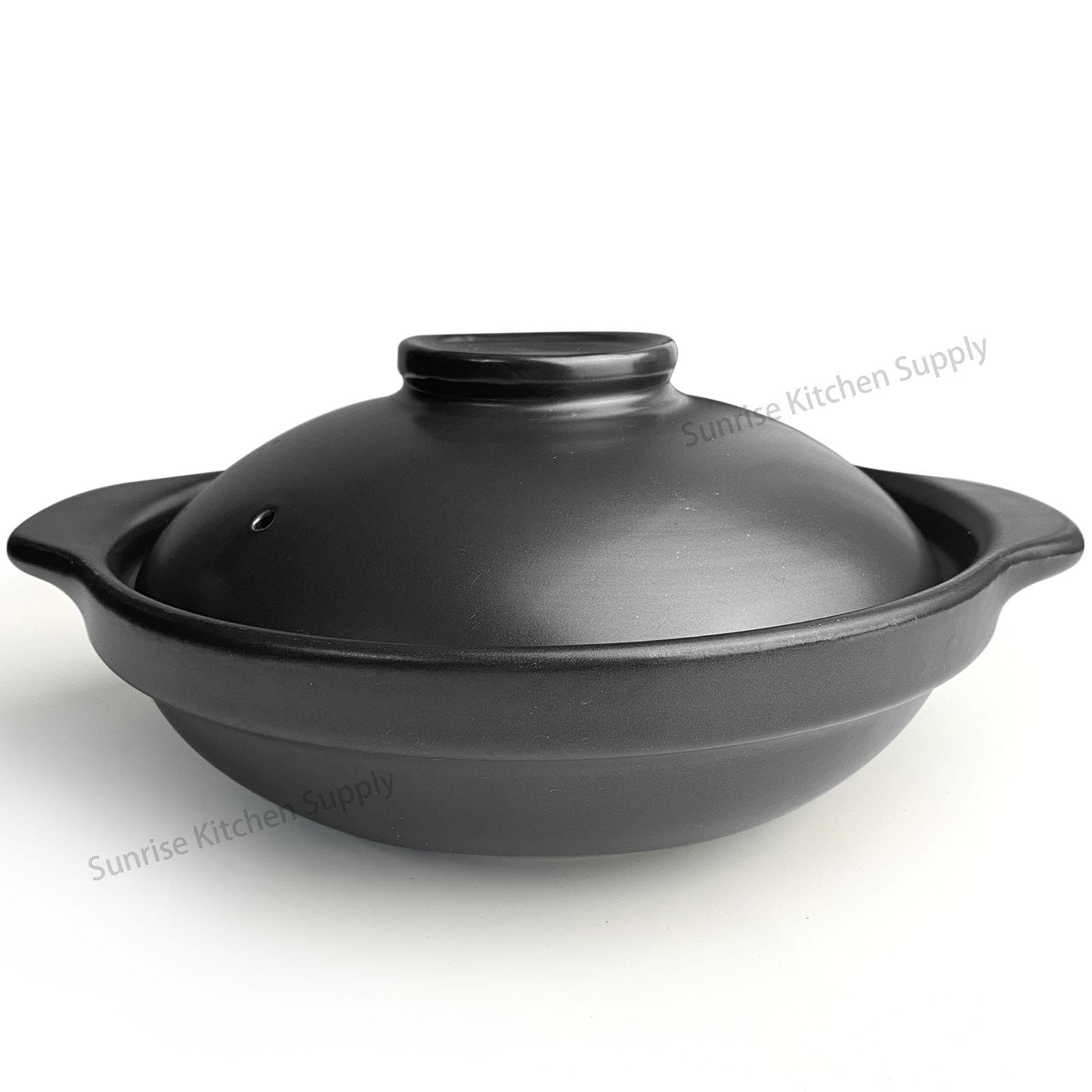 煎茶 象水注 萬古焼 時代物(K-LC757) Amazon.com: Sunrise Kitchen Supply Black Casserole Clay Pot